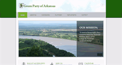 Desktop Screenshot of greenpartyofarkansas.org